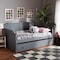 Baxton Studio Millie Cottage Farmhouse Grey Finished Wood Full Size Daybed with Trundle 179-11168-Zoro - alternate 10